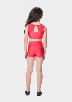 High waisted shorts Red