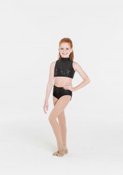 Sequin hightop briefs Black