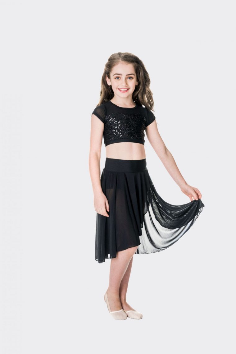 inspire mesh skirt black