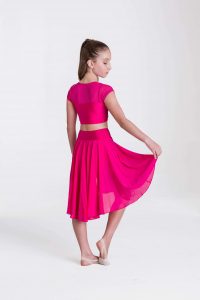 inspire mesh skirt fuchsia