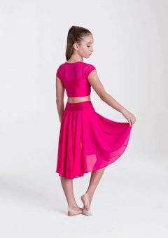 inspire mesh skirt fuchsia