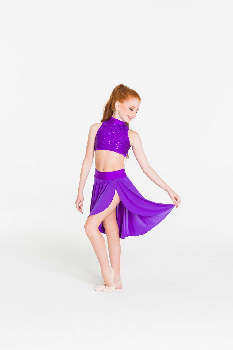 inspire mesh skirt purple