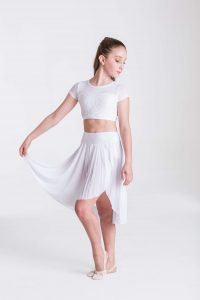 inspire mesh skirt white
