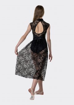 melody detachable skirt black