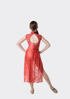 melody detachable skirt red