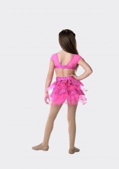 stepping out detachable bustle hot pink