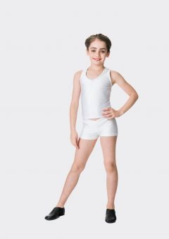 t-back singlet top white