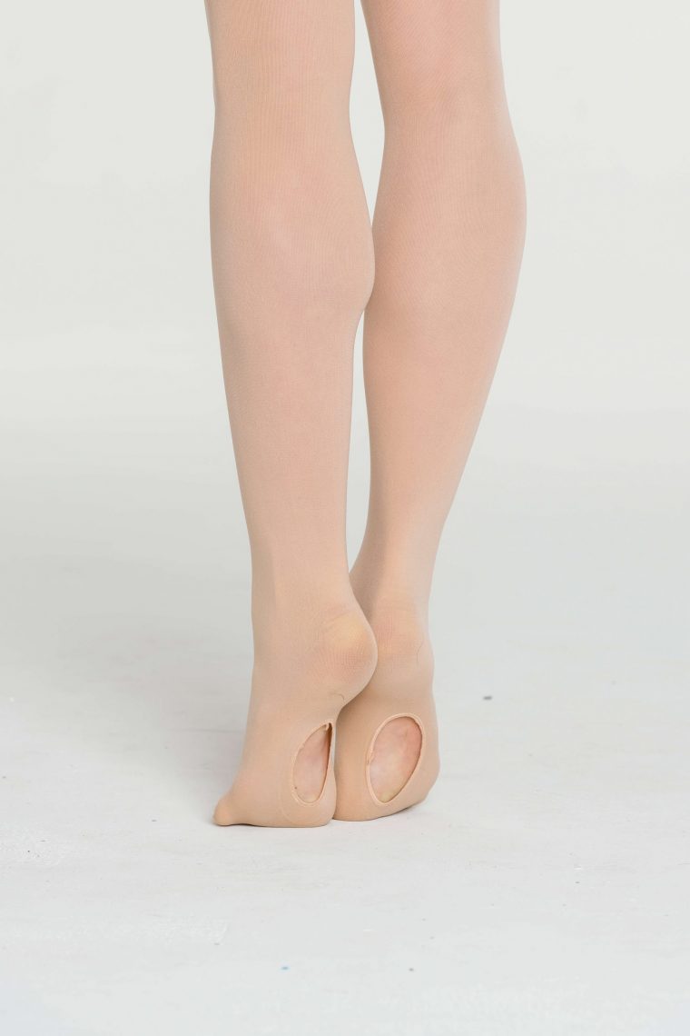 convertible dance ballet tights salmon pink