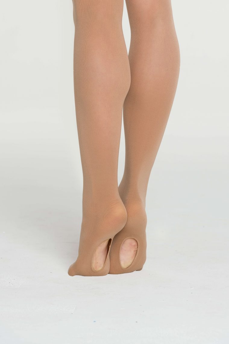convertible dance ballet tights tan