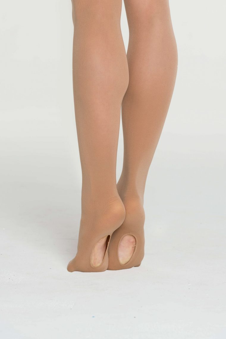 convertible dance ballet tights tan