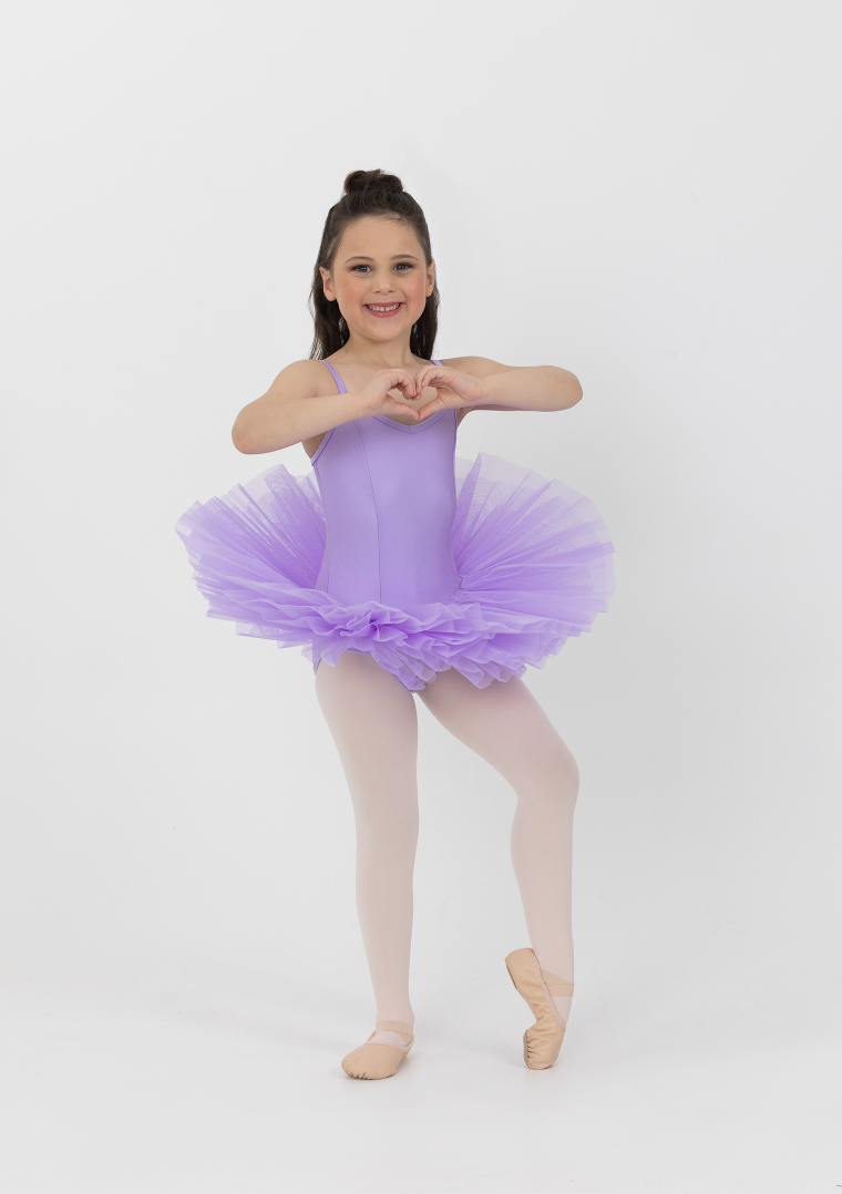 4 layer tutu lilac