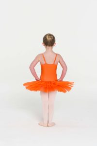 4 layer tutu orange