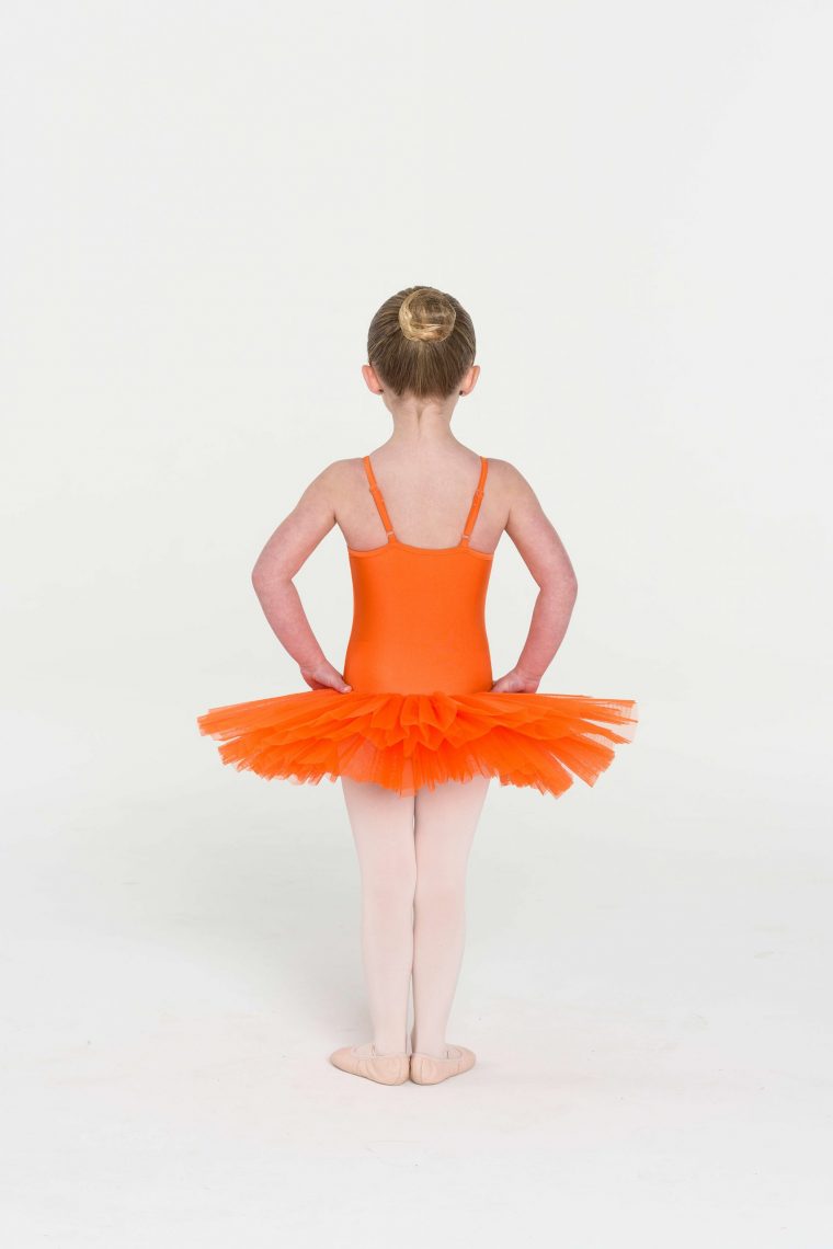 4 layer tutu orange