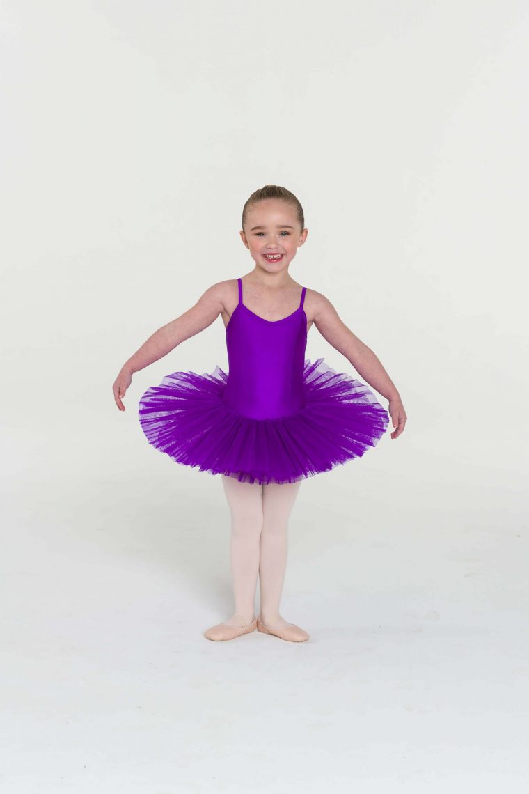 4 layer tutu purple