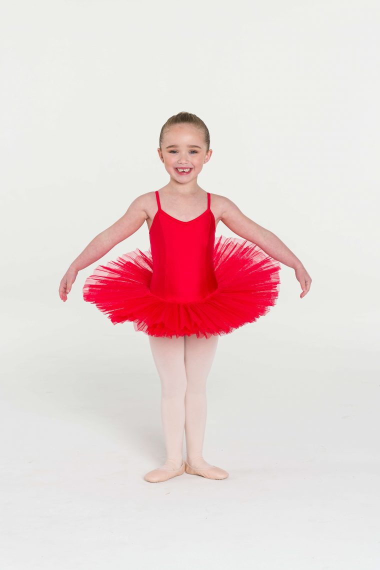 4 layer tutu red