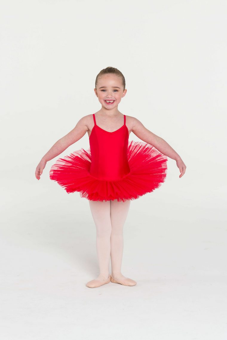 4 layer tutu red