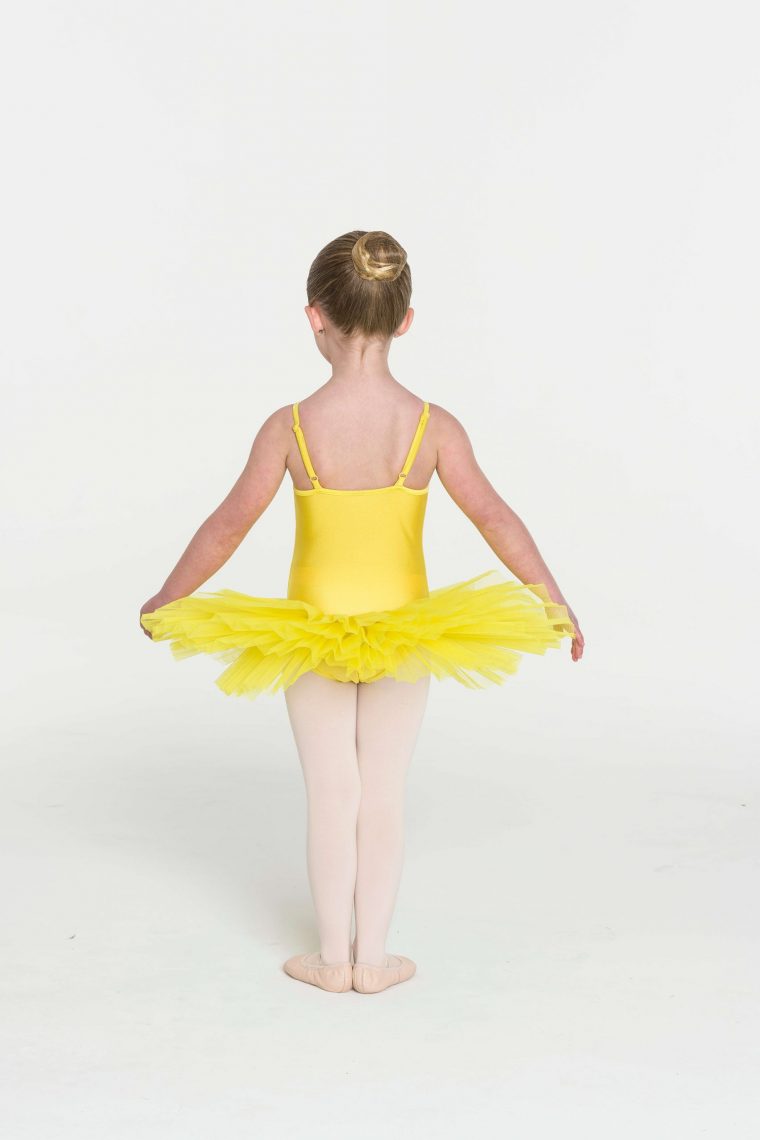 4 layer tutu yellow