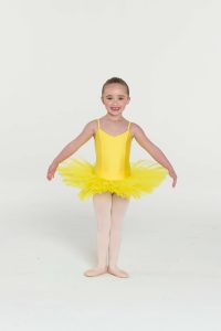 4 layer tutu yellow