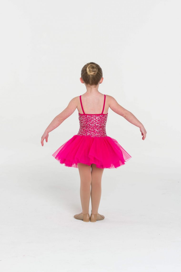 sequin tutu dress fuchsia