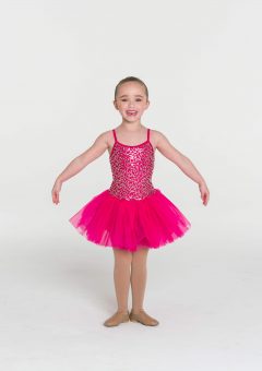 sequin tutu dress fuchsia