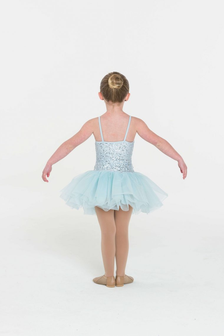 sequin tutu dress pale blue