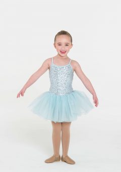 sequin tutu dress pale blue