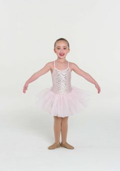 sequin tutu dress pale pink