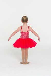 sequin tutu dress red