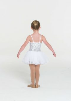 sequin tutu dress white