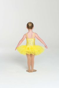 sequin tutu dress yellow