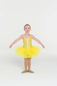 sequin tutu dress yellow