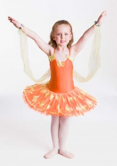 butterfly magic tutu orange