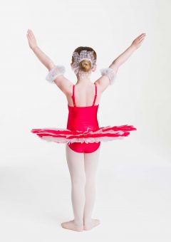 snowflakes tutu red