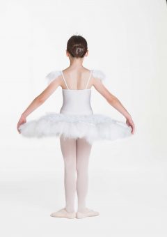 feather frills tutu white
