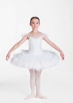feather frills tutu white