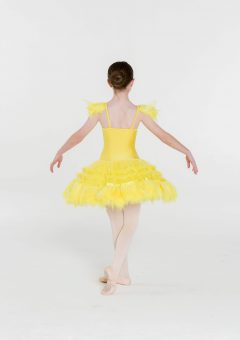 feather frills tutu yellow