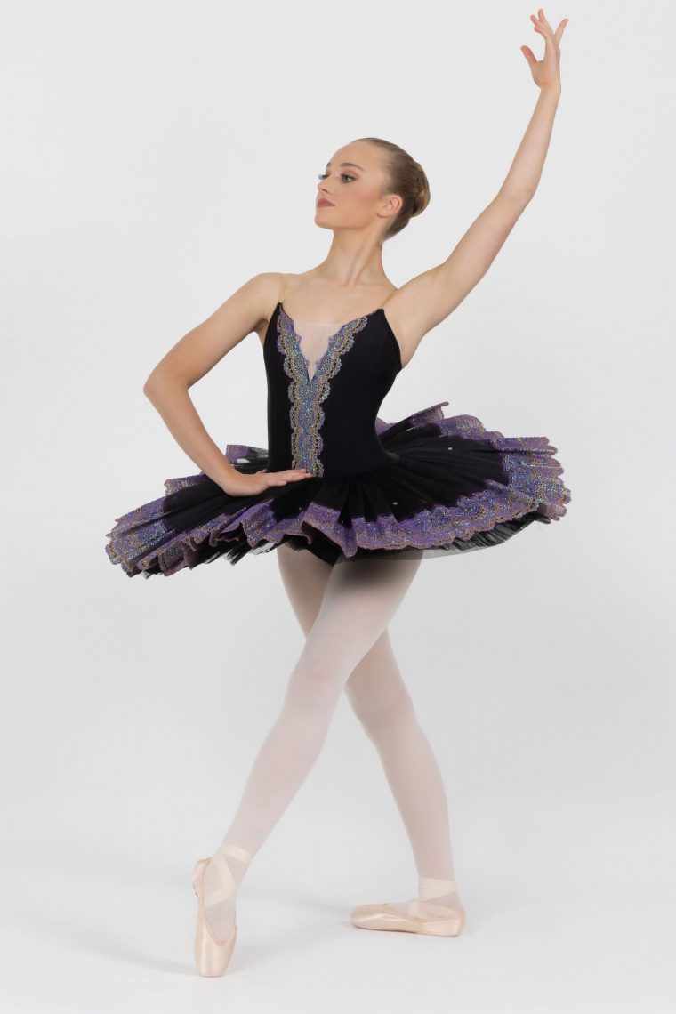 royal tutu black purple