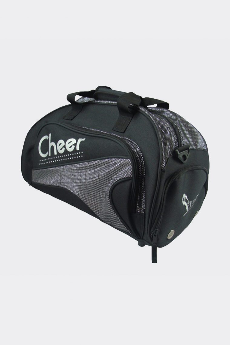 junior duffel bag metallic silver cheer