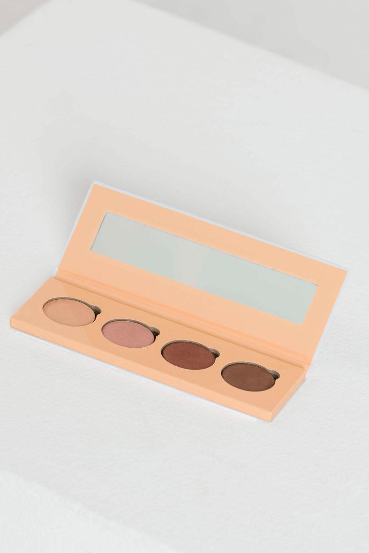 mineral eyeshadow palette brown tones