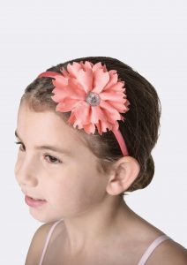 flower jewel headband coral