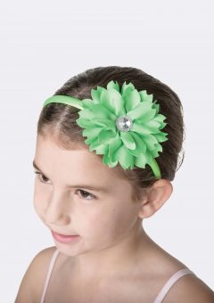 flower jewel headband lime