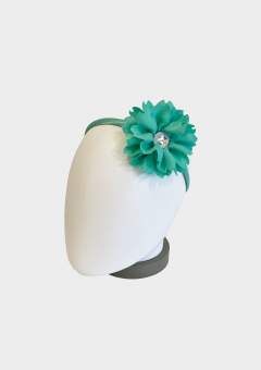 flower jewel headband mint