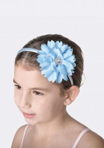 flower jewel headband pale blue