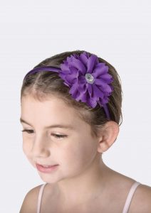 flower jewel headband purple