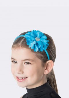 flower jewel headband turquoise