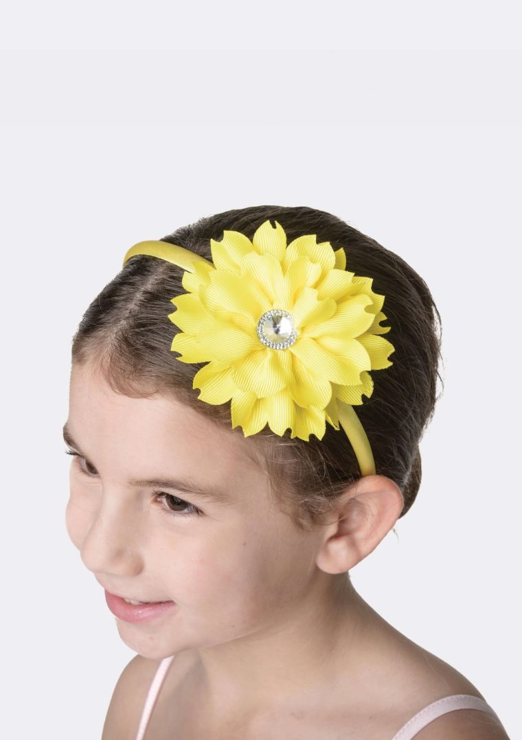 flower jewel headband yellow