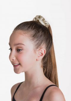 metallic scrunchie gold