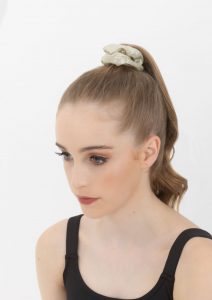 metallic scrunchie gold