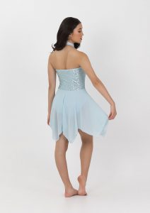 pastel essence sequin lyrical dress pale blue