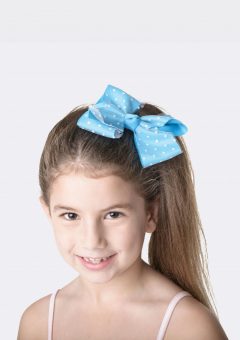 spotty bow clip turquoise